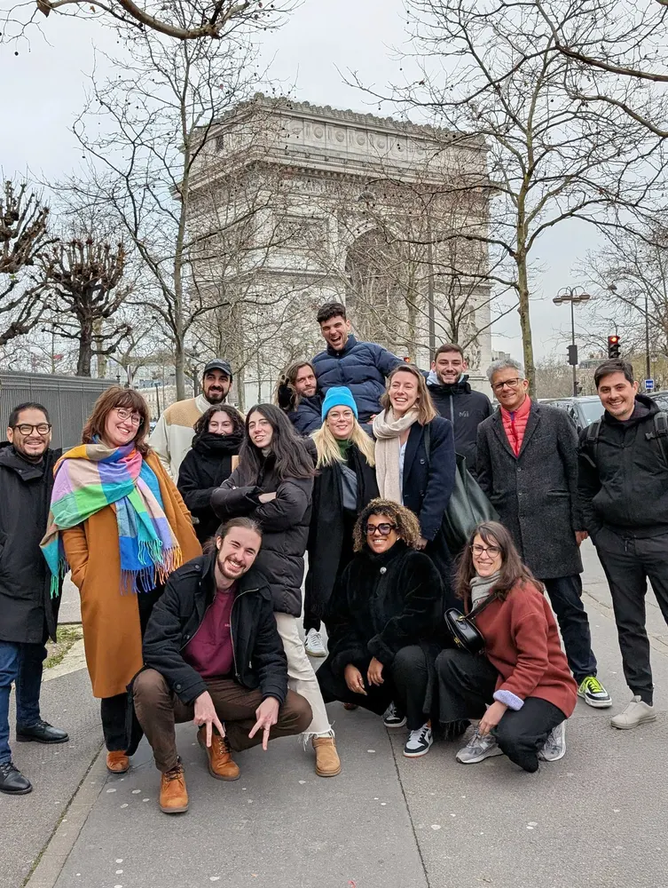 L'equipe CX Sanofi lors d'un team building a Paris
